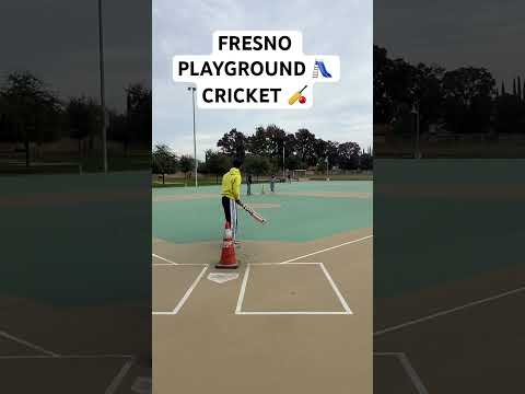 FRESNO CRICKET PLAYGROUND 🛝🏋️‍♂️🇺🇸🇺🇸 #cricket #playground #usa #shorts