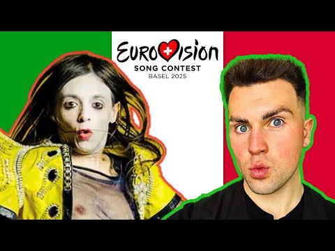 LET’S REACT TO ITALY’S ENTRY FOR EUROVISION 2025 | LUCIO CORSI CANTA - VOLEVO ESSERE UN DURO