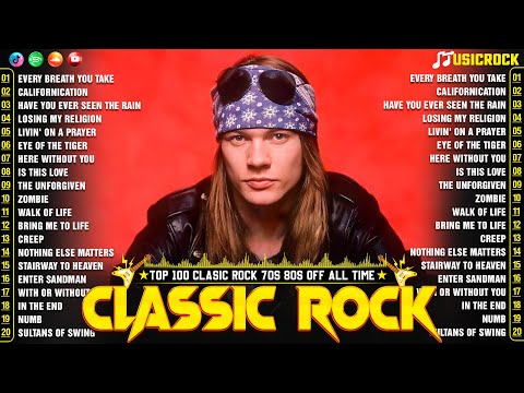 Best Classic Rock Of 70s 80s 90s🔥Queen, Bon Jovi, Aerosmith, Nirvana, ACDC, Scorpions,Guns N Rose