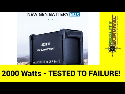 Testing The Licitti 2000 W Solar Generator - Great Value For The $$$ Part 3 of 3