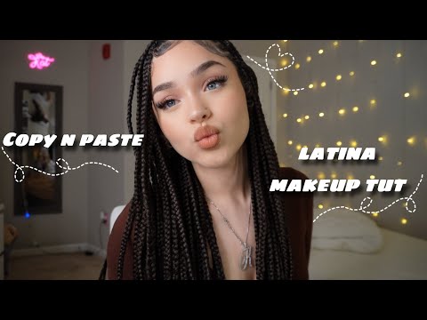 copy n paste latina makeup "tut" || try w me🩷