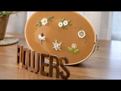 Embroider 6 Stunning Flowers with Me! 💐🌸🌼