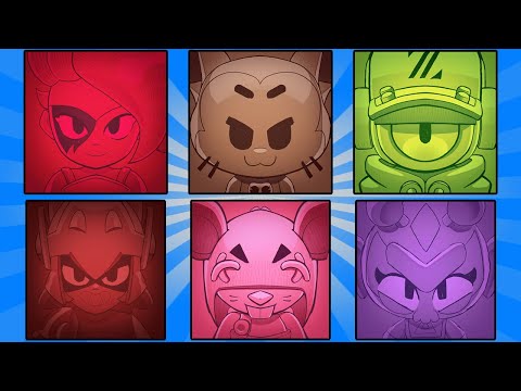 30+ Brawlers & Skins Icons Concept