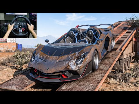 Rebuilding Lamborghini SC20 (1578Hp) Forza Horizon 5 Logitech G29 Stering Wheel Gameplay