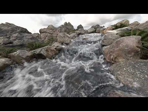 River Flip Fluids, Test with Blender, Animation, Simulation, physics, addon