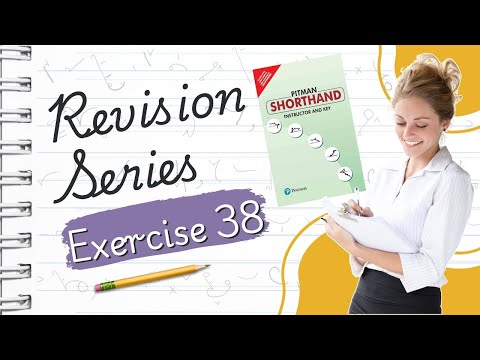 Pitman English Shorthand : Exercise -38 "REVISION SERIES" avoid common shorthand mistakes with ease!