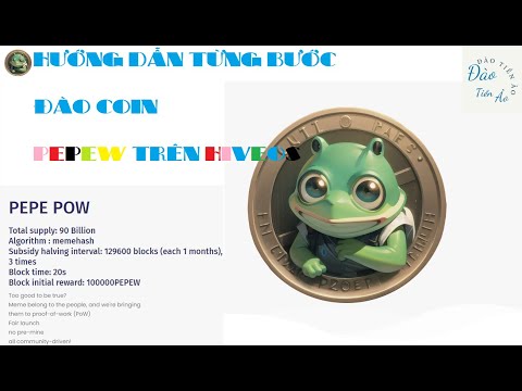 Hướng dẫn từng bước đào coin PEPEW $ trên HiveOs