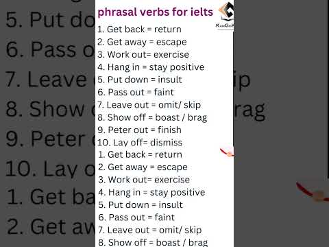 📽️ Phrasal Verbs for IELTS BAND 9 || IELTS WRITING & SPEAKING VOCABULARY