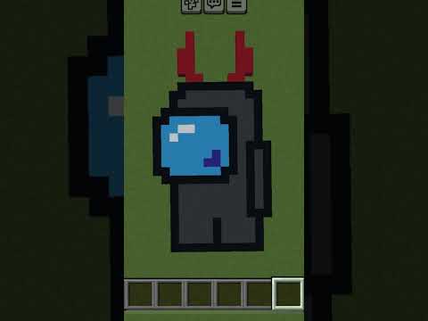 Among us Dark Gray is feeling devilish #amongusminecraft #amongus #minecraft