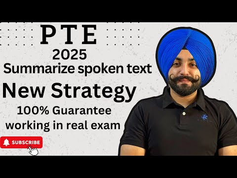 PTE listening Summarize Spoken text, listening Summary new template and Tips in 2025 (Gurwinder Sir)