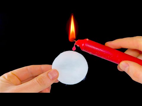 Just Pour Candle Wax onto cotton wool! You will be amazed by this invention!