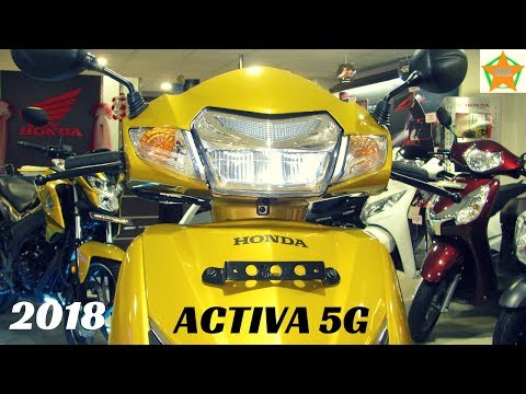 NEW 2018 Honda Activa 5G LED DRL Full Walkaround Review | Price, Colours, Features,Etc.