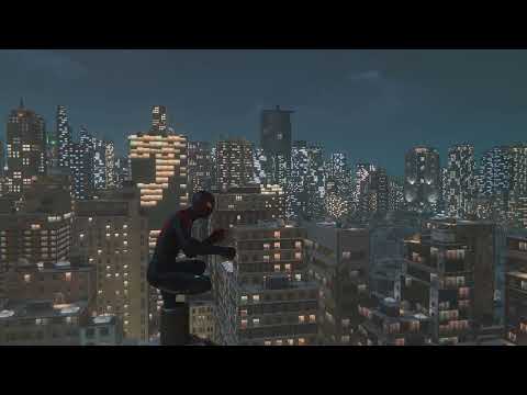 Spider-Man's NY Night City Lights | 4K Relaxing Screensaver