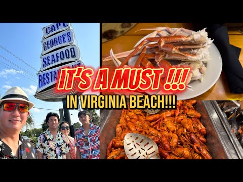 CAPTAIN GEORGE SEAFOOD RESTAURANT / VIRGINIA BEACH 2024 #virginiabeach #roadtrip #beach