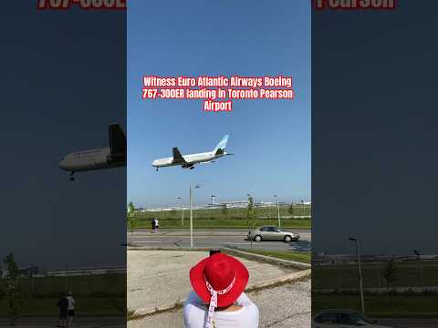 Euro Atlantic boeing 767-300ER landing in Toronto #canada #aviation #yyzplanespotting