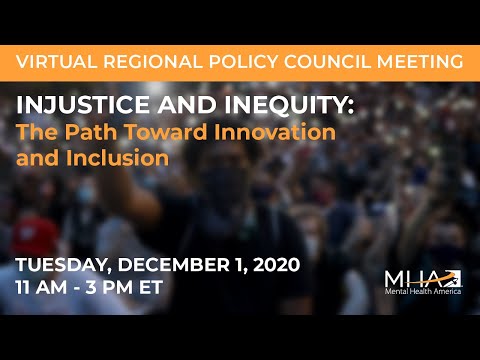 MHA's Winter RPC Meeting: Injustice and Inequity - The Path Toward Innovation and Inclusion