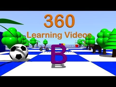 Letter B - 360° 3D Animated VR Kids Video