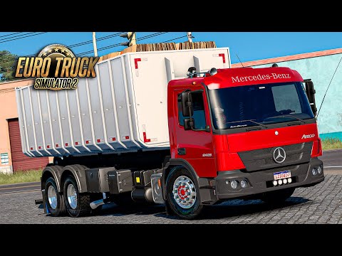 MB Atego 2426 na Caçamba Roll-on Roll-off - Euro Truck 2 Mods 1.53