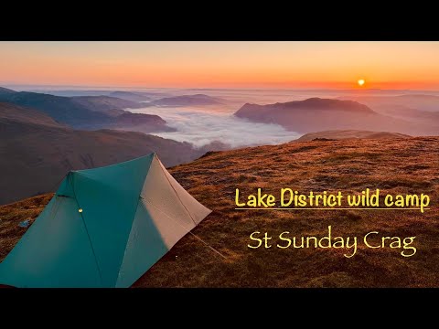 Wild camp St Sunday Crag via Striding Edge & epic Ullswater inversion 🧡