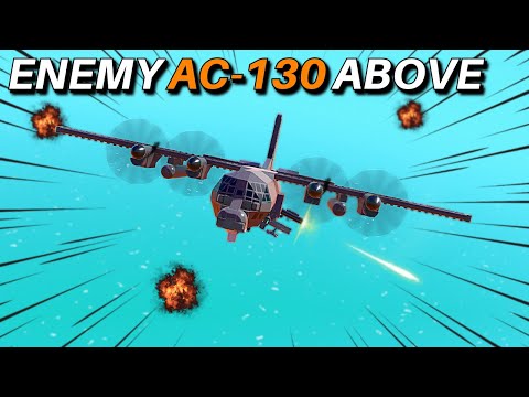 Using a NEW AC-130 to take out PUBLIC Servers! | Trailmakers