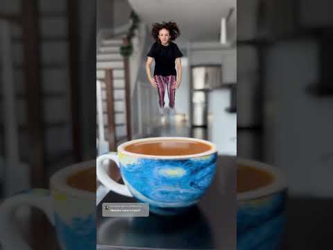 How I magically jumped into a cup of coffee ☕️✨