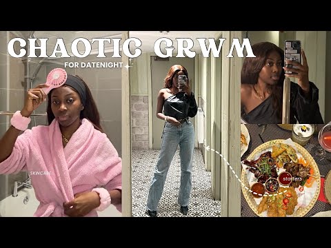 A chaotic date night get ready with me 🧖🏾‍♀️ (hair, makeup,outfit) Irresistible Me hair!