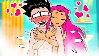 Teen Titans Go! - Robin x Starfire : The Love Story