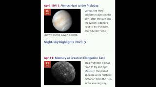 Astronomy Calendar April 2023. #moon