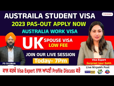 Austraila Student Visa 2023 Pas-out | Work Visa | UK Spouse Visa Low Fee