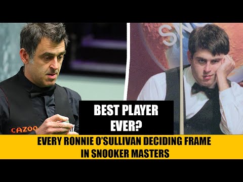 Ronnie O'Sullivan: EVERY Deciding frame at Snooker Masters!