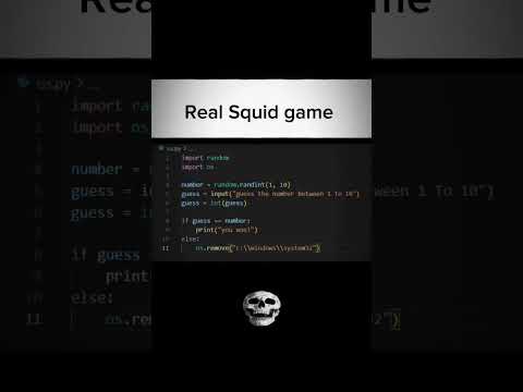 Real squid game 🙂 | #squidgame #coding #python #developerlife