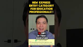 New Education Category in Express Entry!