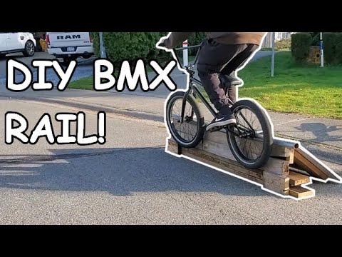 DIY bmx grind rail