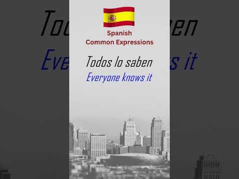 Spanish Common Expressions Part 1 #LearnSpanish