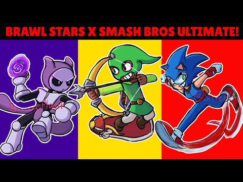 Brawl Stars x Smash Bros Ultimate Skins Concept