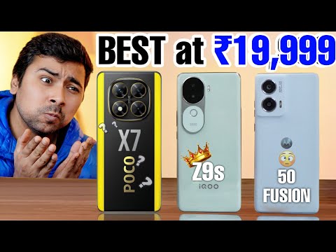 Poco X7 vs Moto edge 50 Fusion vs iQOO Z9s -  The New KING🔥