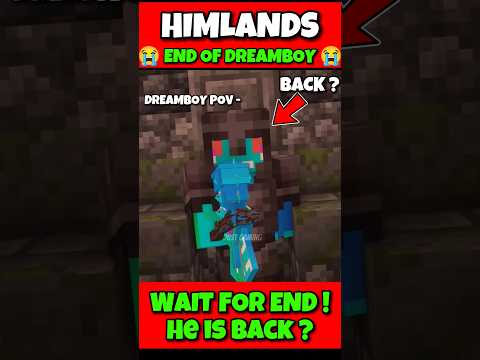 End Of Dreamboy journey in himlands ! sad moments #himlands #smartypie #shortsfeed #minecraft #viral