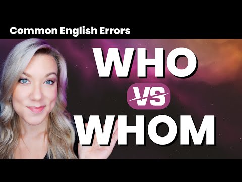 Who VS Whom Pronouns - What's the Difference? English Grammar Lesson with QUIZ