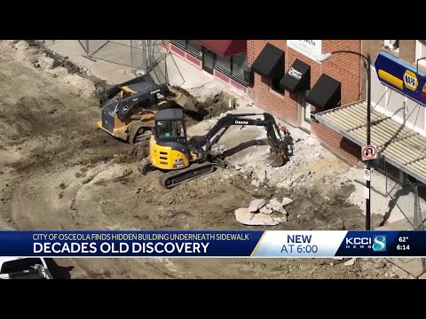 Buried 150-year-old structure unearthed in Osceola during reconstruction project