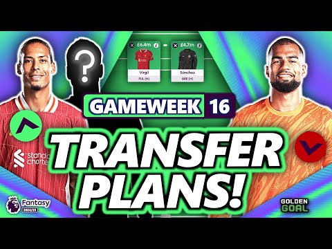 MY FPL GAMEWEEK 16 TRANSFER PLANS! | Fantasy Premier League 24/25