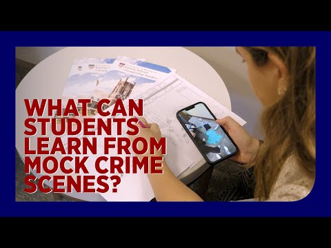 What can students learn from mock crime scenes?