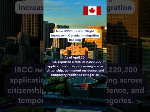 New IRCC Update: Immigration Backlog Rises Slightly #CanadaImmigration #IRCCUpdate #Citizenship