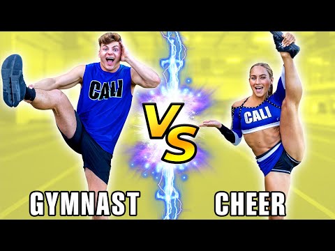 CHEERLEADERS vs GYMNASTS! Who is the best?