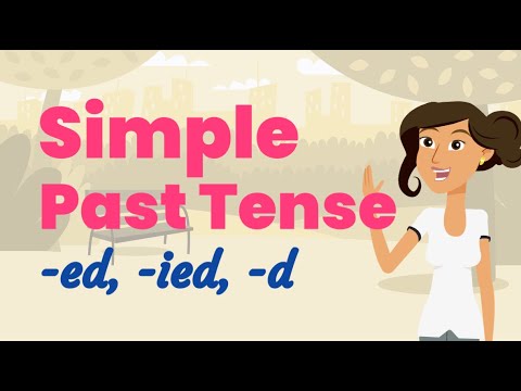 Regular Past Tense Verbs with -ed, -ied, and -d Endings