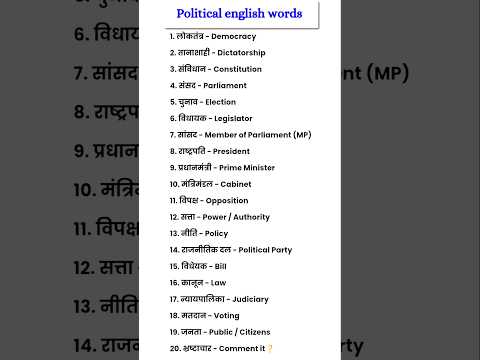 political english words #english #learnenglish #spokenenglish #shorts|