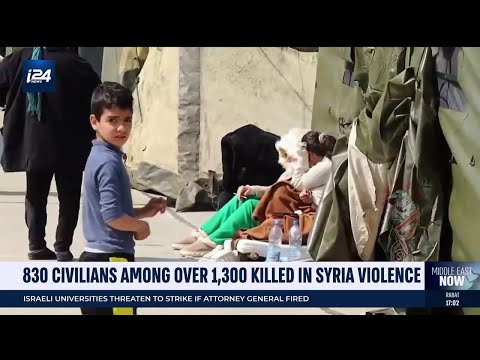 830 civilians among over 1,300 killed in Syria violence