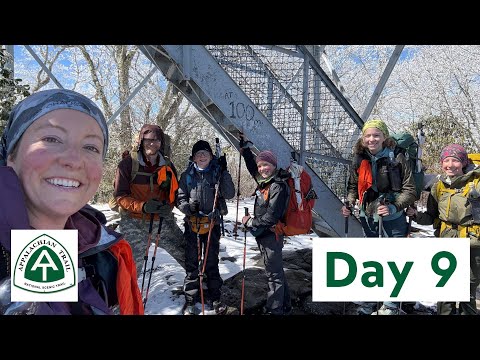 AT Thru Hike Day 9 - 100 mile mark and inches of snow! Plus, more trail magic ❤️