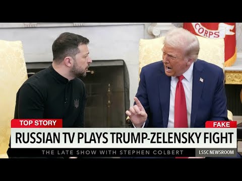 Russian TV Plays Trump-Zelensky Fight