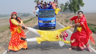 3 Girls Action Comedy Funny Video😂New Year Top Comedy Video Amazing Funny Video 2025 Episode 305 By