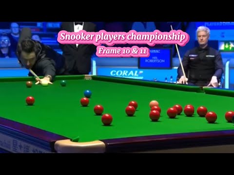 Snooker players championship Ronnie O’Sullivan Vs Neil Robertson ( frame 10 & 11).